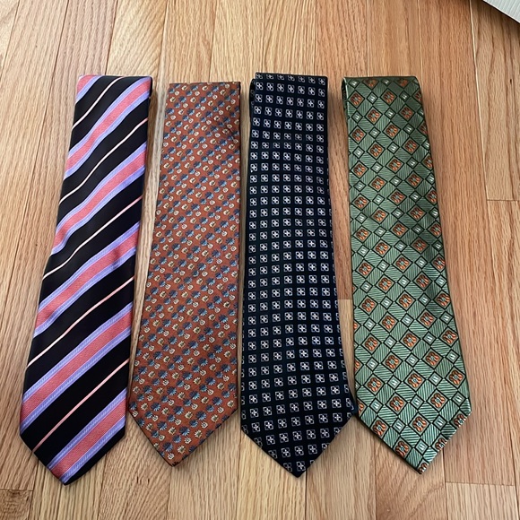 [XMI Platinum] bundle of four 100% silk ties - Picture 1 of 6
